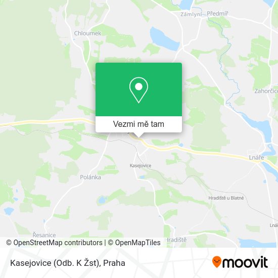 Kasejovice (Odb. K Žst) mapa