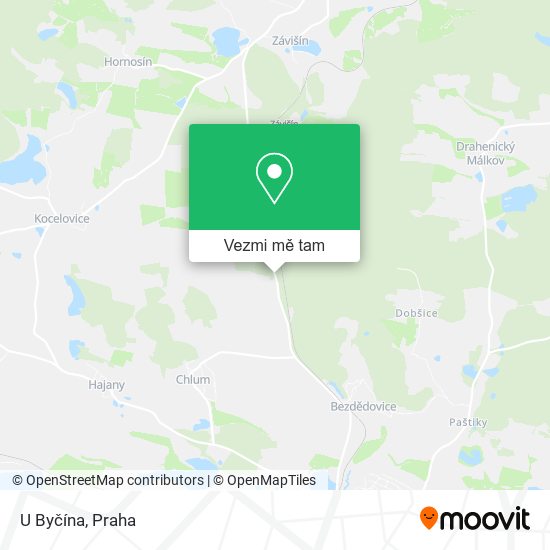 U Byčína mapa