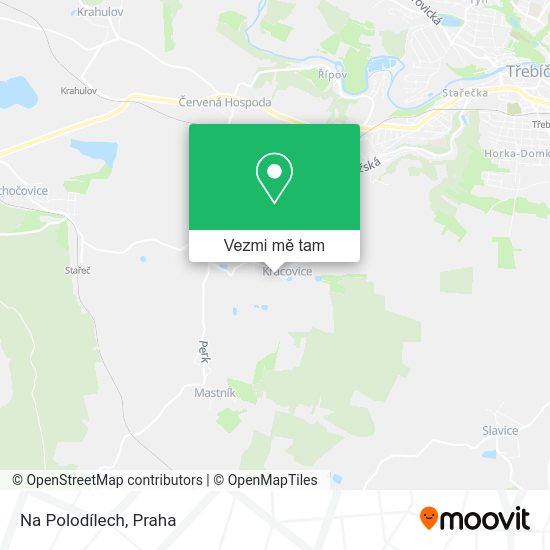 Na Polodílech mapa