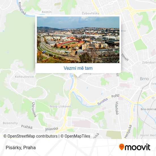 Pisárky mapa