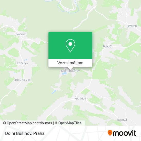 Dolní Bušínov mapa
