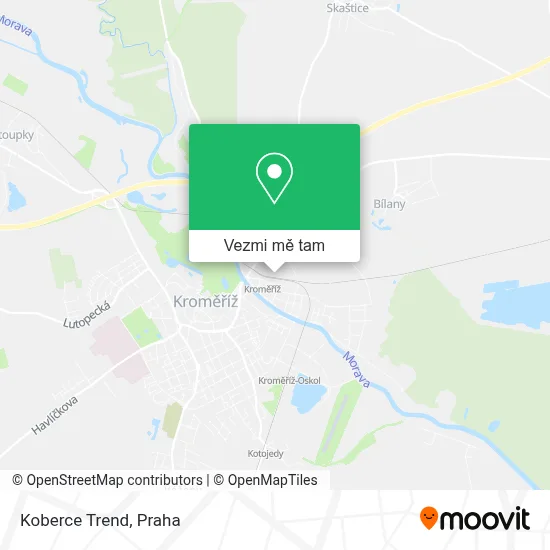 Koberce Trend mapa