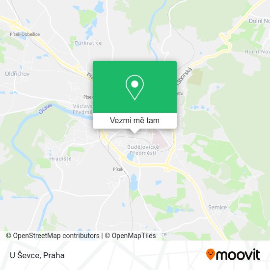 U Ševce mapa
