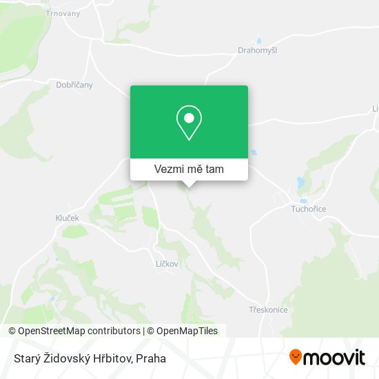 Starý Židovský Hřbitov mapa