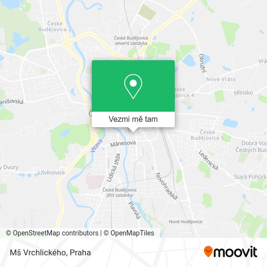 Mš Vrchlického mapa