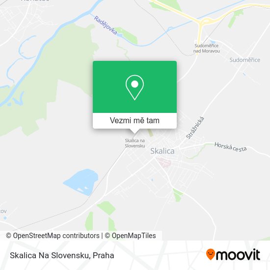 Skalica Na Slovensku mapa