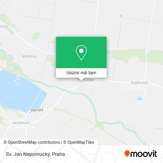 Sv. Jan Nepomucký mapa