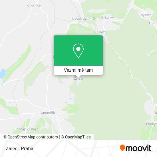 Zálesí mapa