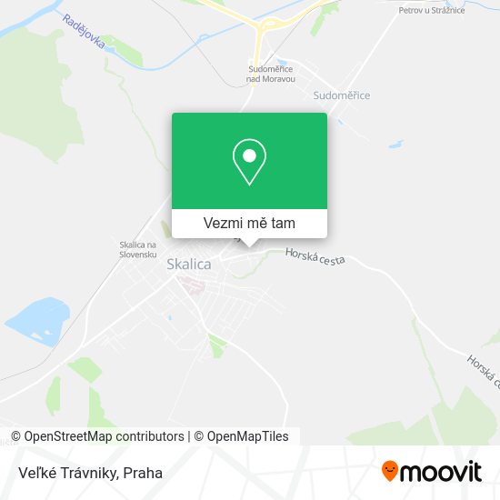 Veľké Trávniky mapa