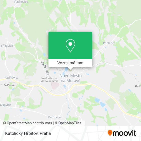 Katolický Hřbitov mapa