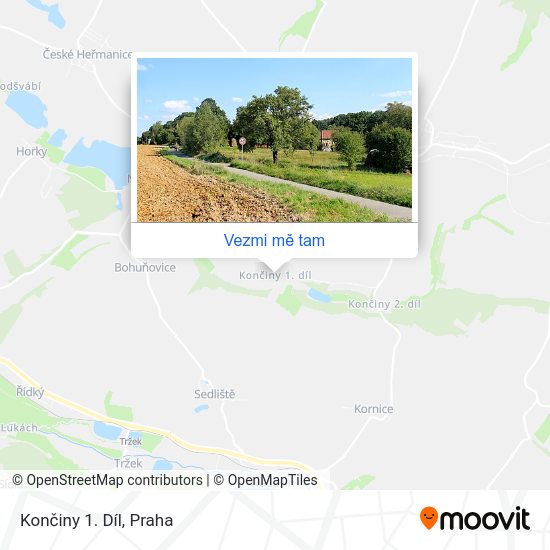 Končiny 1. Díl mapa