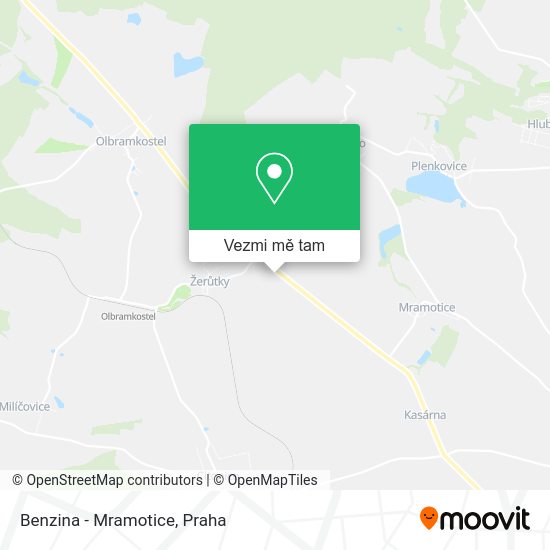 Benzina - Mramotice mapa