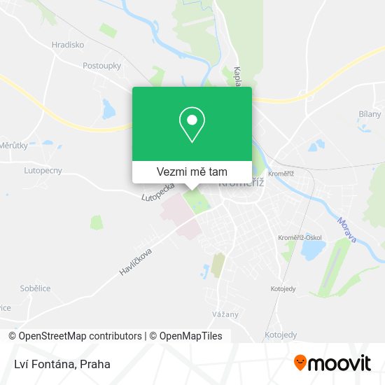 Lví Fontána mapa