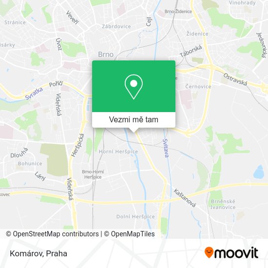 Komárov mapa