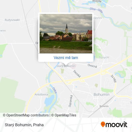 Starý Bohumín mapa