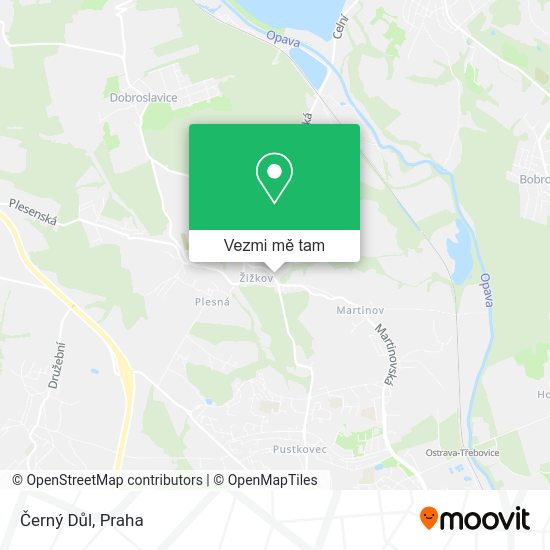 Černý Důl mapa