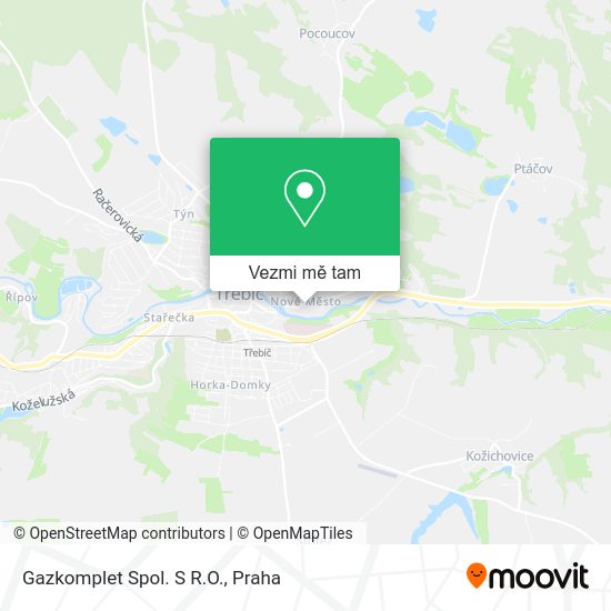 Gazkomplet Spol. S R.O. mapa
