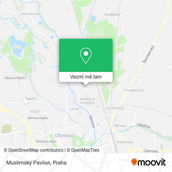 Muslimský Pavilon mapa