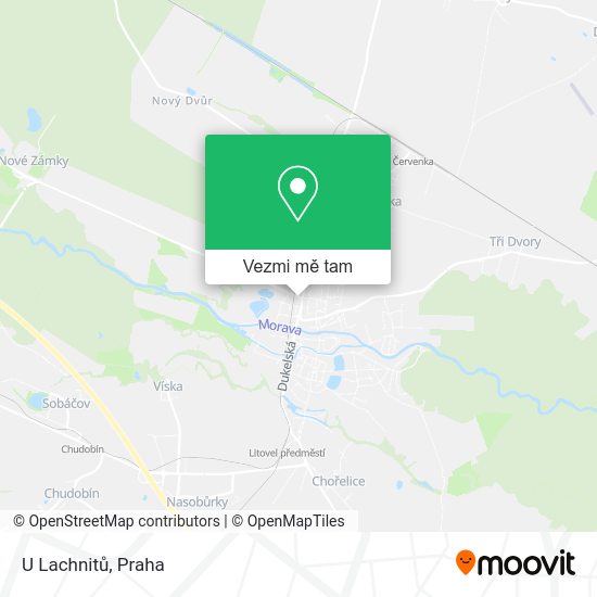 U Lachnitů mapa