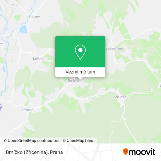Brníčko (Zřícenina) mapa