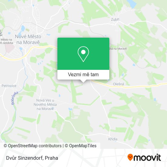 Dvůr Sinzendorf mapa