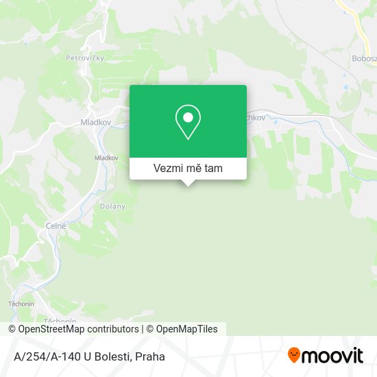 A/254/A-140 U Bolesti mapa