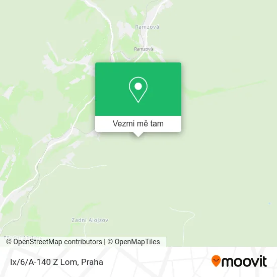Ix/6/A-140 Z Lom mapa