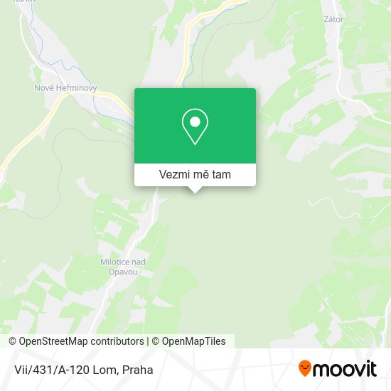 Vii/431/A-120 Lom mapa