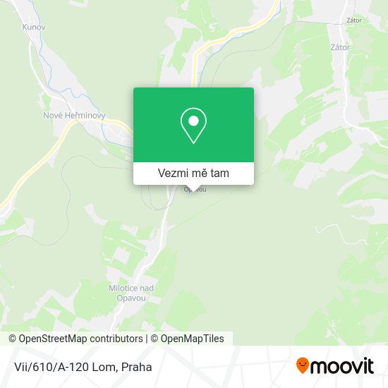 Vii/610/A-120 Lom mapa