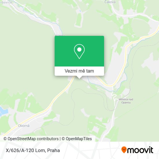 X/626/A-120 Lom mapa