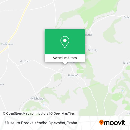 Muzeum Předválečného Opevnění mapa