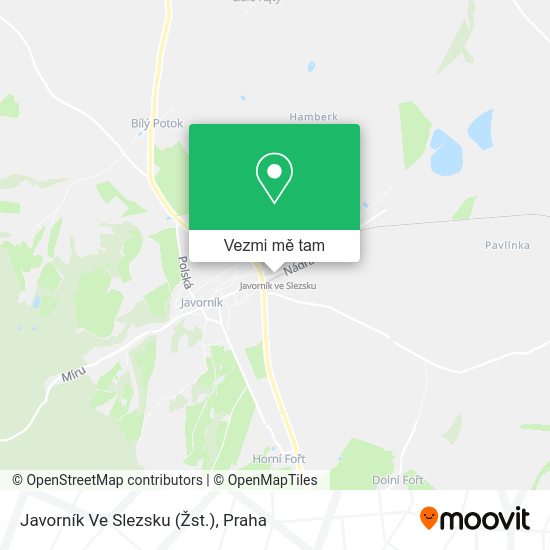 Javorník Ve Slezsku (Žst.) mapa