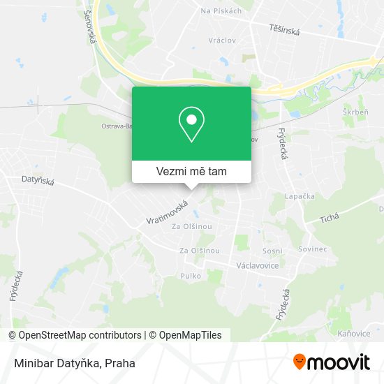 Minibar Datyňka mapa
