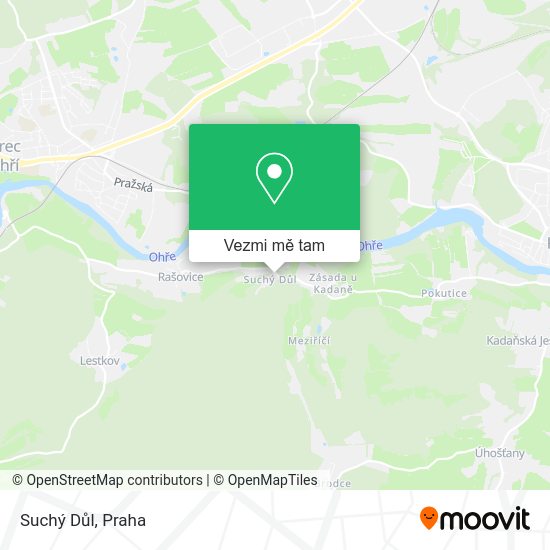 Suchý Důl mapa