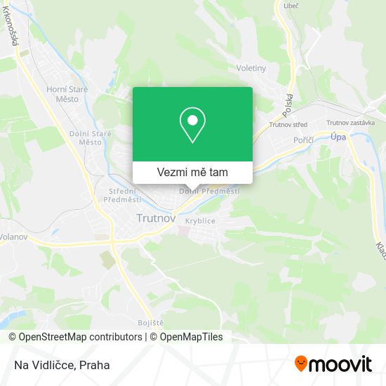 Na Vidličce mapa