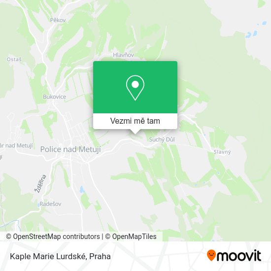 Kaple Marie Lurdské mapa