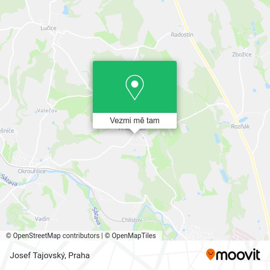 Josef Tajovský mapa