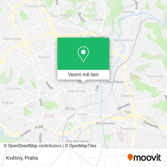 Květiny mapa