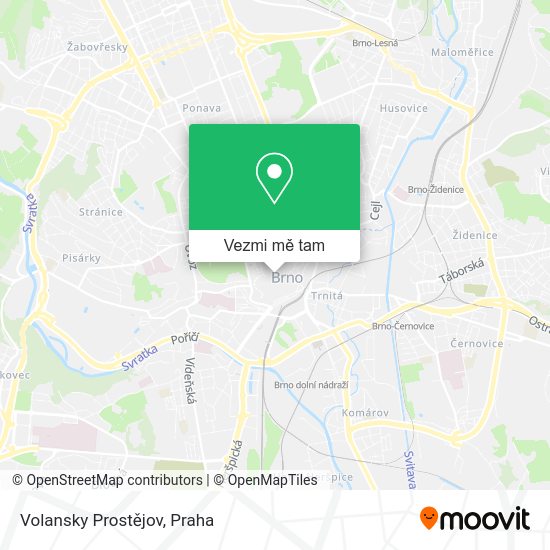 Volansky Prostějov mapa