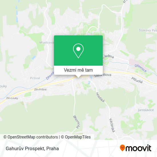 Gahurův Prospekt mapa