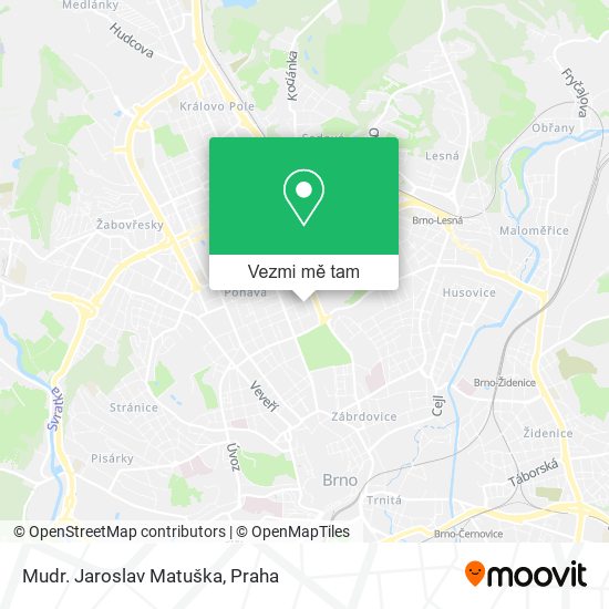 Mudr. Jaroslav Matuška mapa