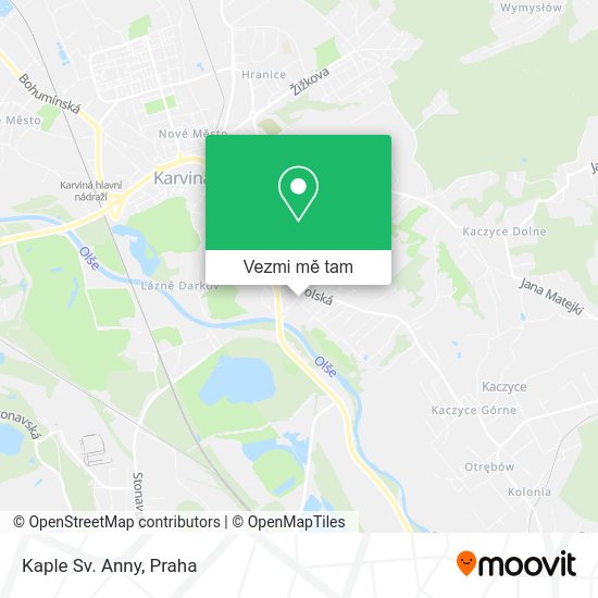 Kaple Sv. Anny mapa