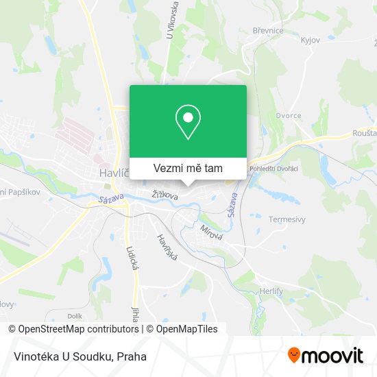 Vinotéka U Soudku mapa
