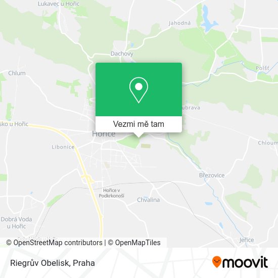 Riegrův Obelisk mapa