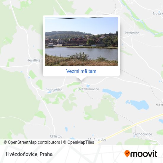 Hvězdoňovice mapa