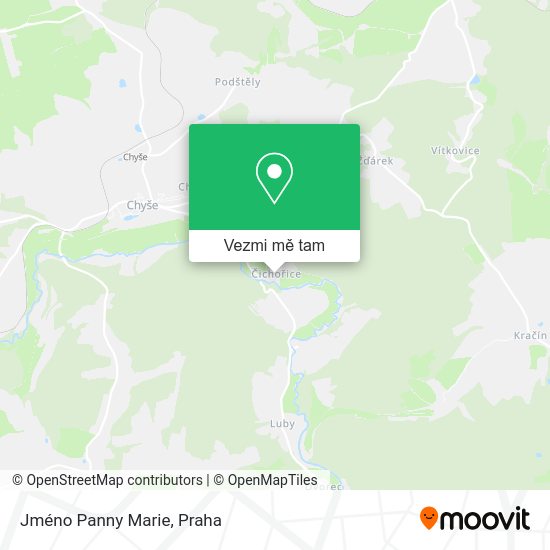 Jméno Panny Marie mapa