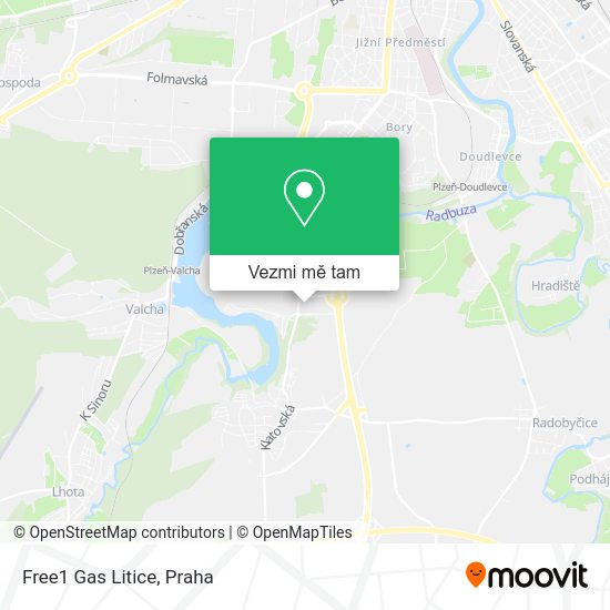 Free1 Gas Litice mapa