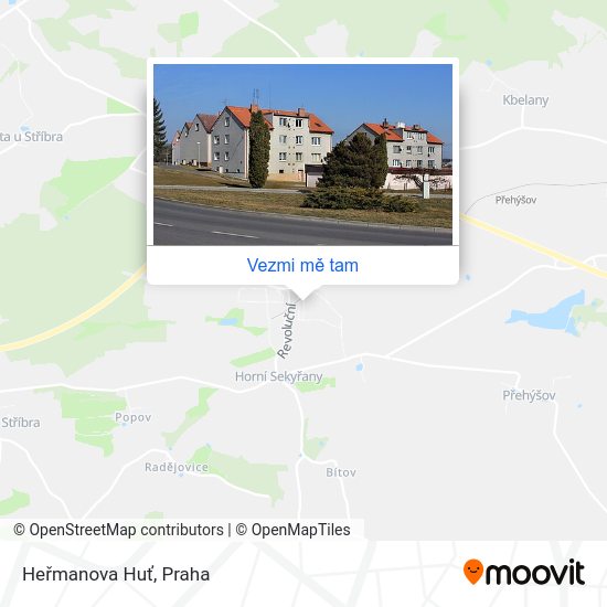 Heřmanova Huť mapa