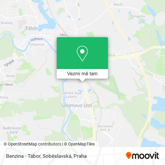 Benzina - Tábor, Soběslavská mapa