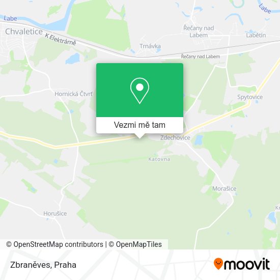 Zbraněves mapa
